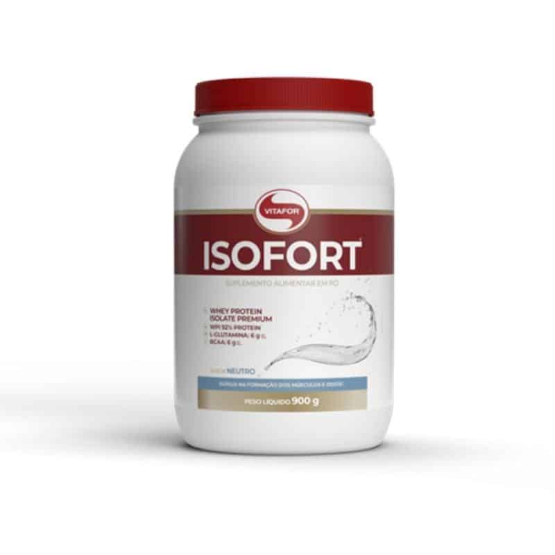 Isofort Whey Protein Isolado 900g | Sabor Neutro | Vitafor