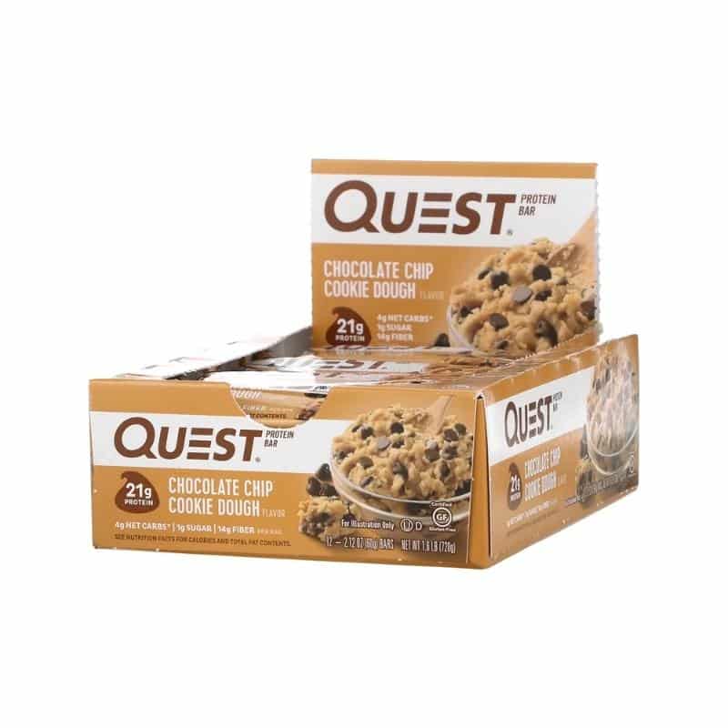 Quest Bar 60g | Sabor Chocolate Chio Cookies Dough | Caixa com 12 uni | Quest Nutrition
