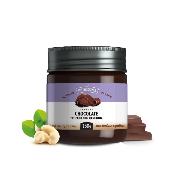 Creme de Chocolate Trufado com Castanha – Nutríssima (150g)