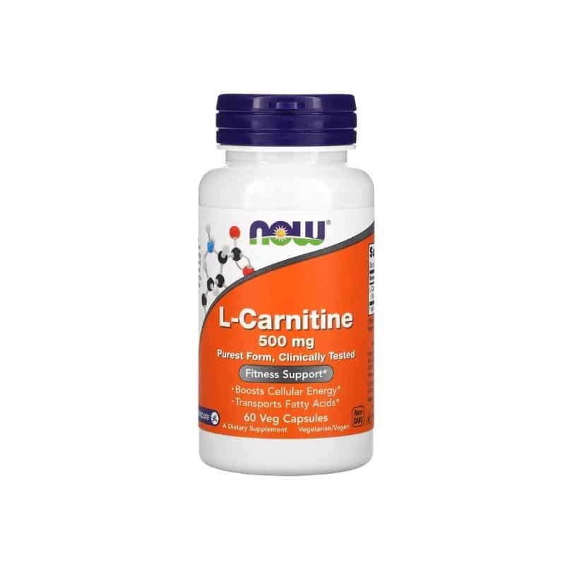 L-Carnitine 500mg | 60 Cápsulas | Now Foods