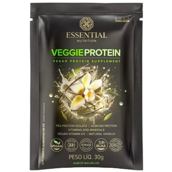 VEGGIE PROTEIN BAUNILHA SACHE (30G) ESSENTIAL