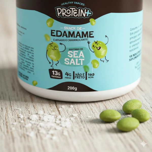 EDAMAME SNACKS SEA SALT (200G) PROTEIN PLUS - Imagem 2