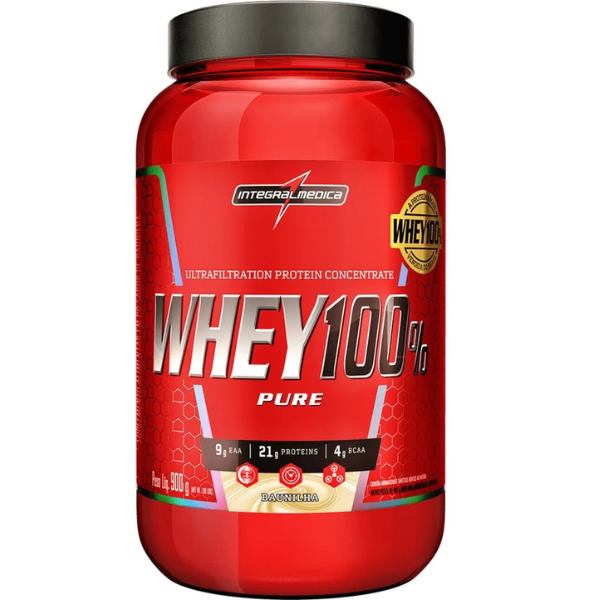 WHEY 100% BAUNILHA (907G) INTEGRAL MEDICA