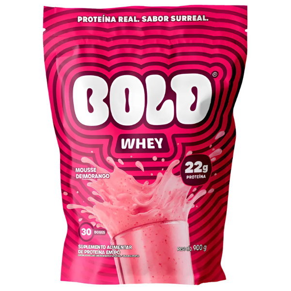 BOLD WHEY MOUSSE DE MORANGO (450G) BOLD SNACKS