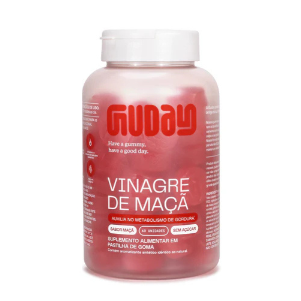 GUMMY VINAGRE DE MAÇA (60UN) GUDAY