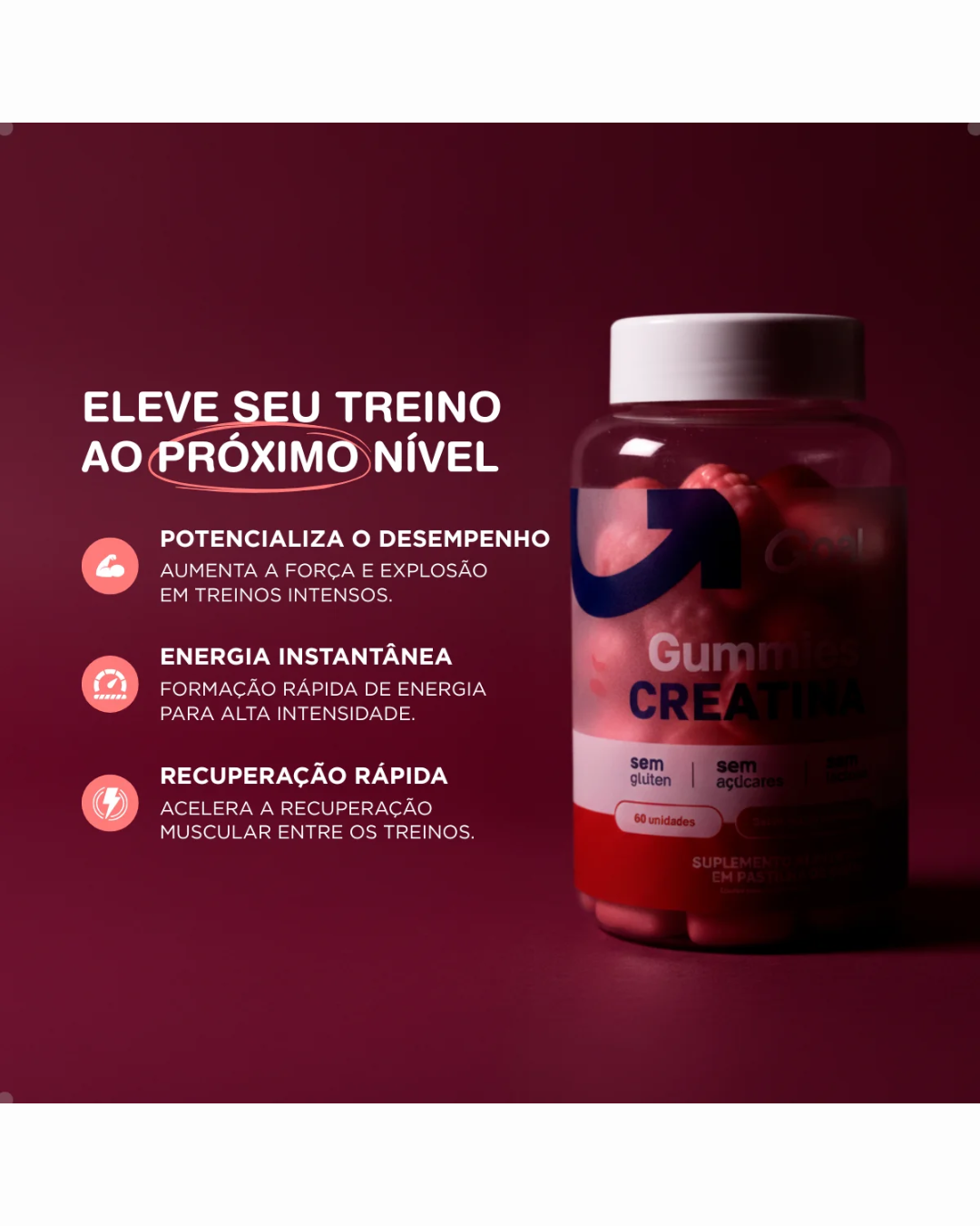 Creatina Em Gummies Goal Supps - Imagem 2